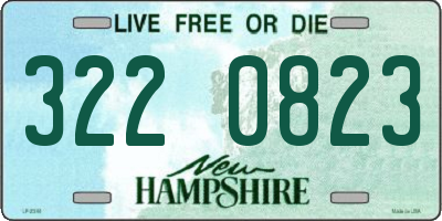 NH license plate 3220823