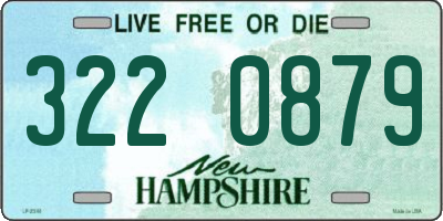 NH license plate 3220879