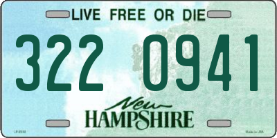 NH license plate 3220941