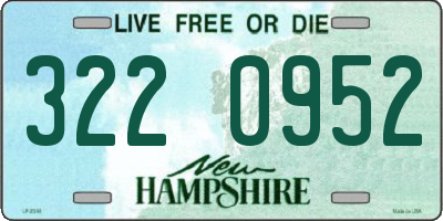 NH license plate 3220952