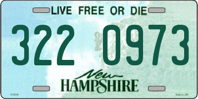 NH license plate 3220973
