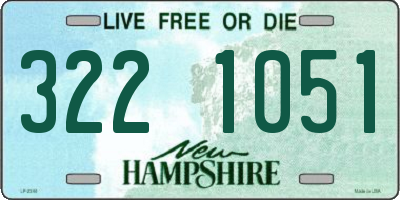 NH license plate 3221051