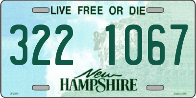 NH license plate 3221067