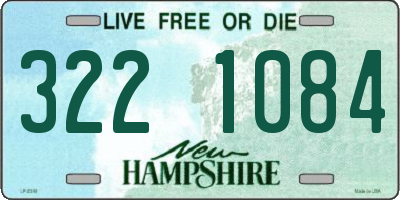NH license plate 3221084