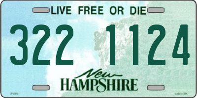 NH license plate 3221124