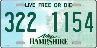 NH license plate 3221154
