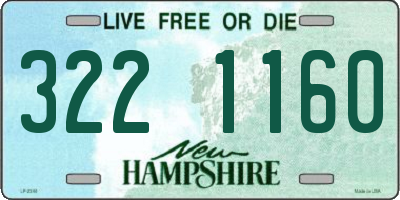 NH license plate 3221160