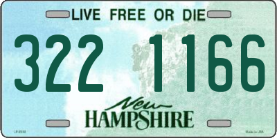 NH license plate 3221166