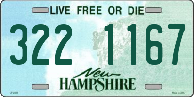 NH license plate 3221167