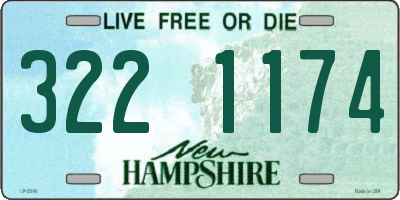 NH license plate 3221174