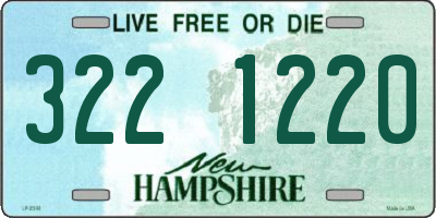 NH license plate 3221220