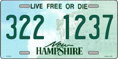 NH license plate 3221237