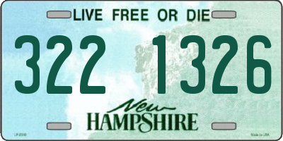 NH license plate 3221326