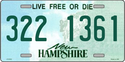 NH license plate 3221361