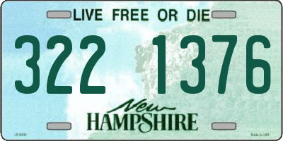 NH license plate 3221376