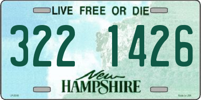 NH license plate 3221426
