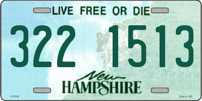 NH license plate 3221513