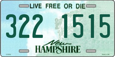 NH license plate 3221515