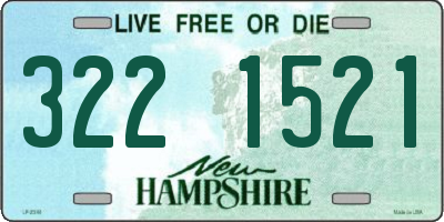 NH license plate 3221521
