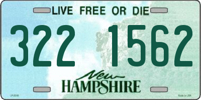 NH license plate 3221562