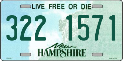 NH license plate 3221571