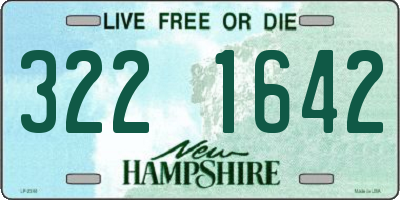 NH license plate 3221642