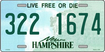 NH license plate 3221674