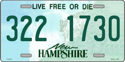 NH license plate 3221730