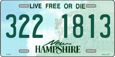 NH license plate 3221813