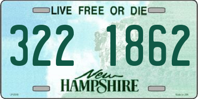 NH license plate 3221862