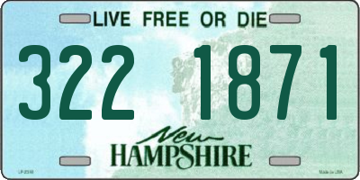 NH license plate 3221871