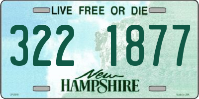 NH license plate 3221877