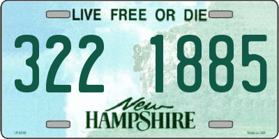 NH license plate 3221885