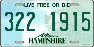 NH license plate 3221915