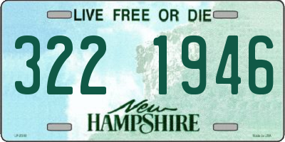 NH license plate 3221946