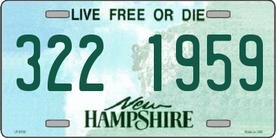 NH license plate 3221959