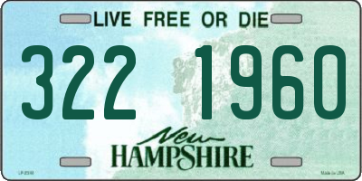 NH license plate 3221960