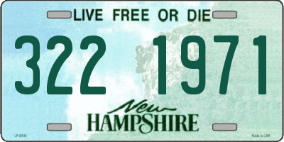 NH license plate 3221971