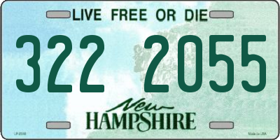 NH license plate 3222055