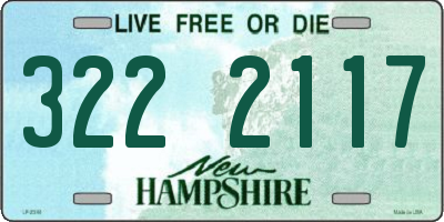 NH license plate 3222117