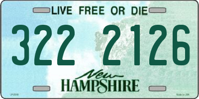NH license plate 3222126