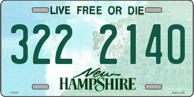 NH license plate 3222140