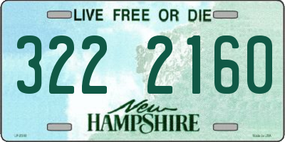 NH license plate 3222160