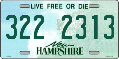 NH license plate 3222313