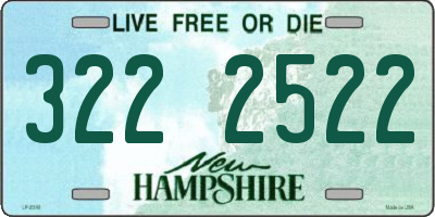 NH license plate 3222522