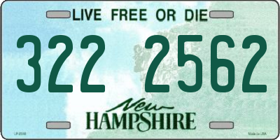 NH license plate 3222562
