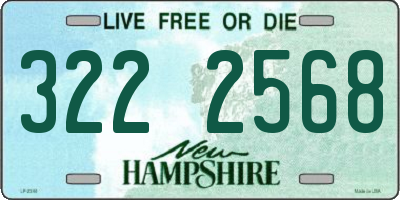 NH license plate 3222568
