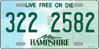 NH license plate 3222582