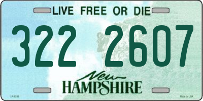 NH license plate 3222607