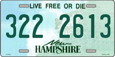 NH license plate 3222613